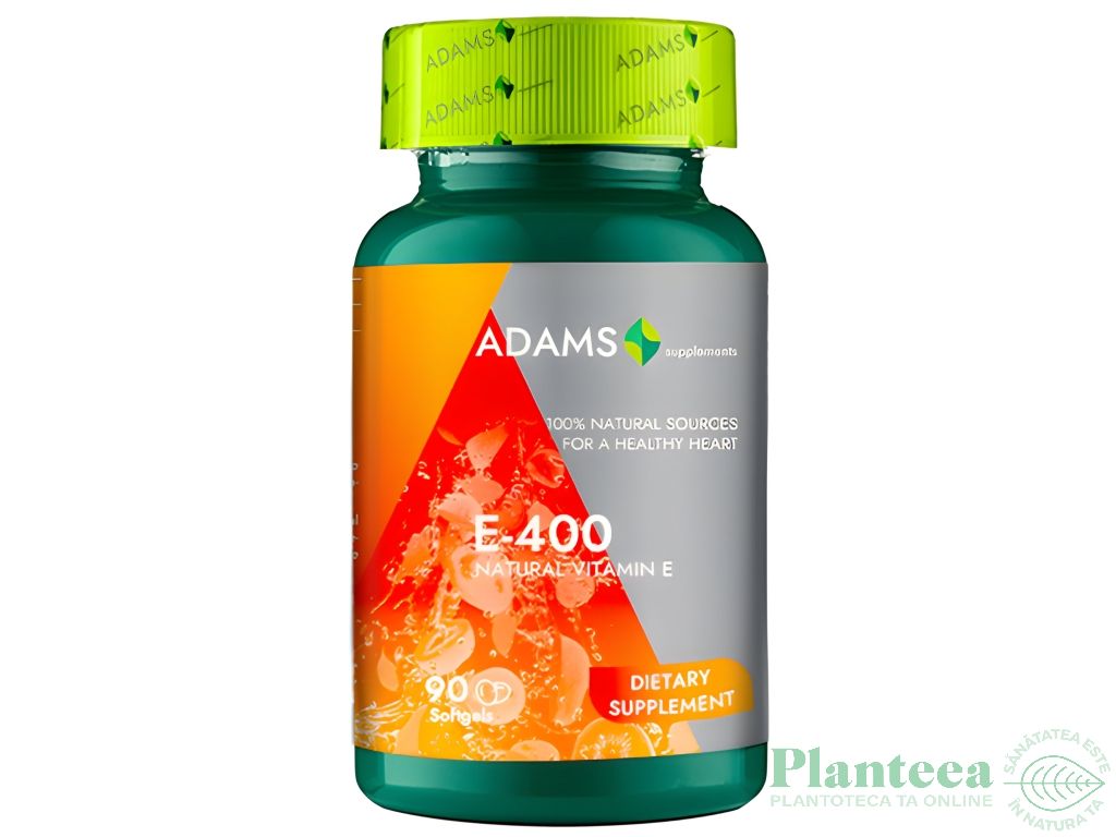 Vitamina E 400 naturala 90cps - ADAMS SUPPLEMENTS