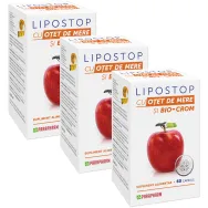 Pachet Lipostop otet mere crom 3x60cps - PARAPHARM
