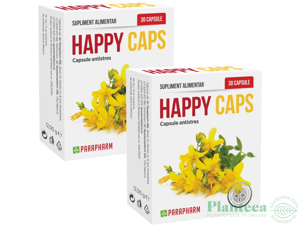 Pachet Happy caps antistres 2x30cps - PARAPHARM