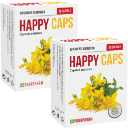 Pachet Happy caps antistres 2x30cps - PARAPHARM