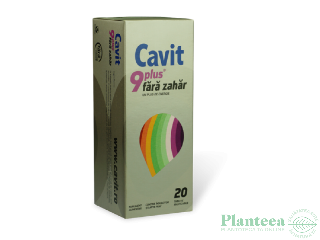 Cavit 9 plus fara zahar 20cp - BIOFARM