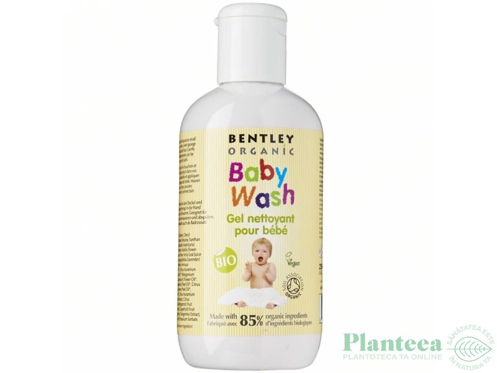 Sampon gel dus musetel bebe 250ml - BENTLEY ORGANIC