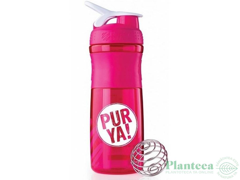 Bidon shaker roz 828ml - PUR YA