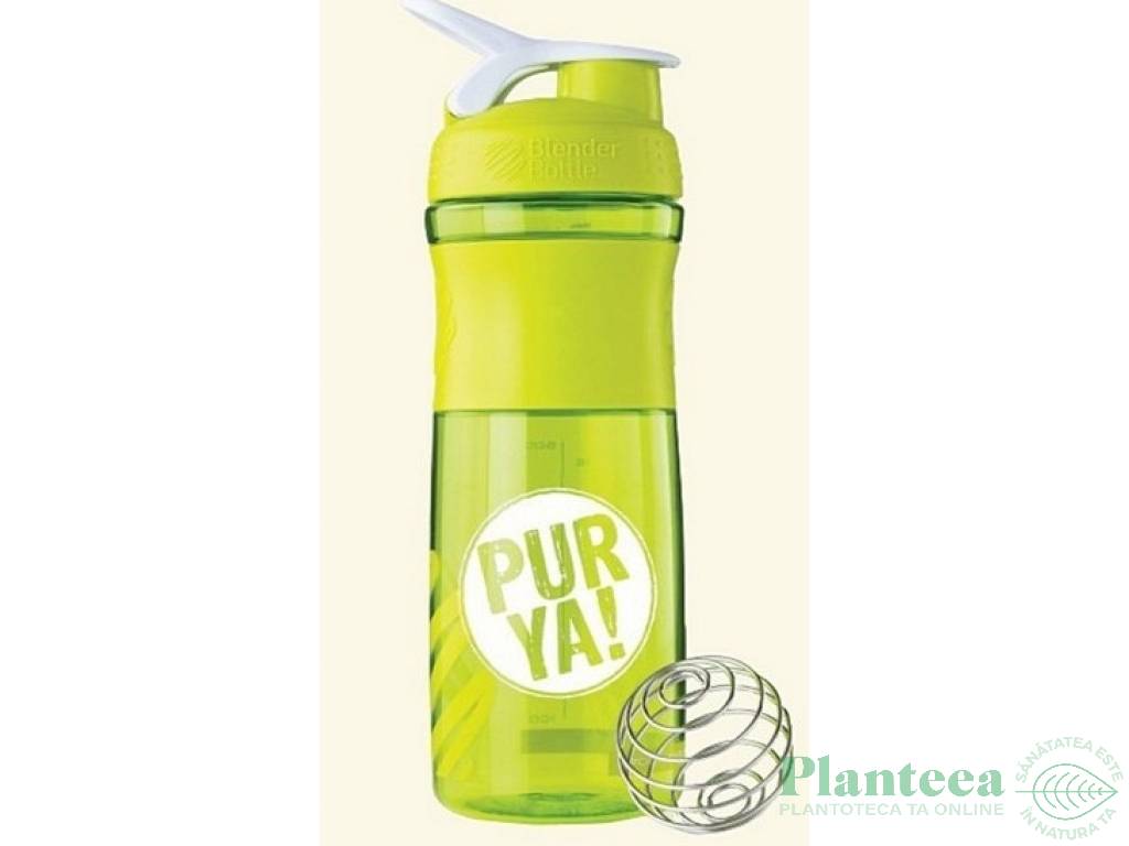 Bidon shaker verde 828ml - PUR YA