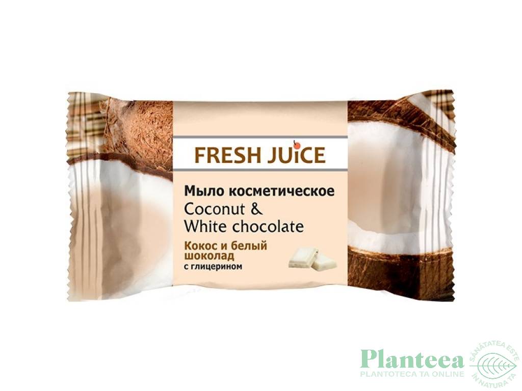 Sapun cosmetic cocos ciocolata alba glicerina 75g - FRESH JUICE