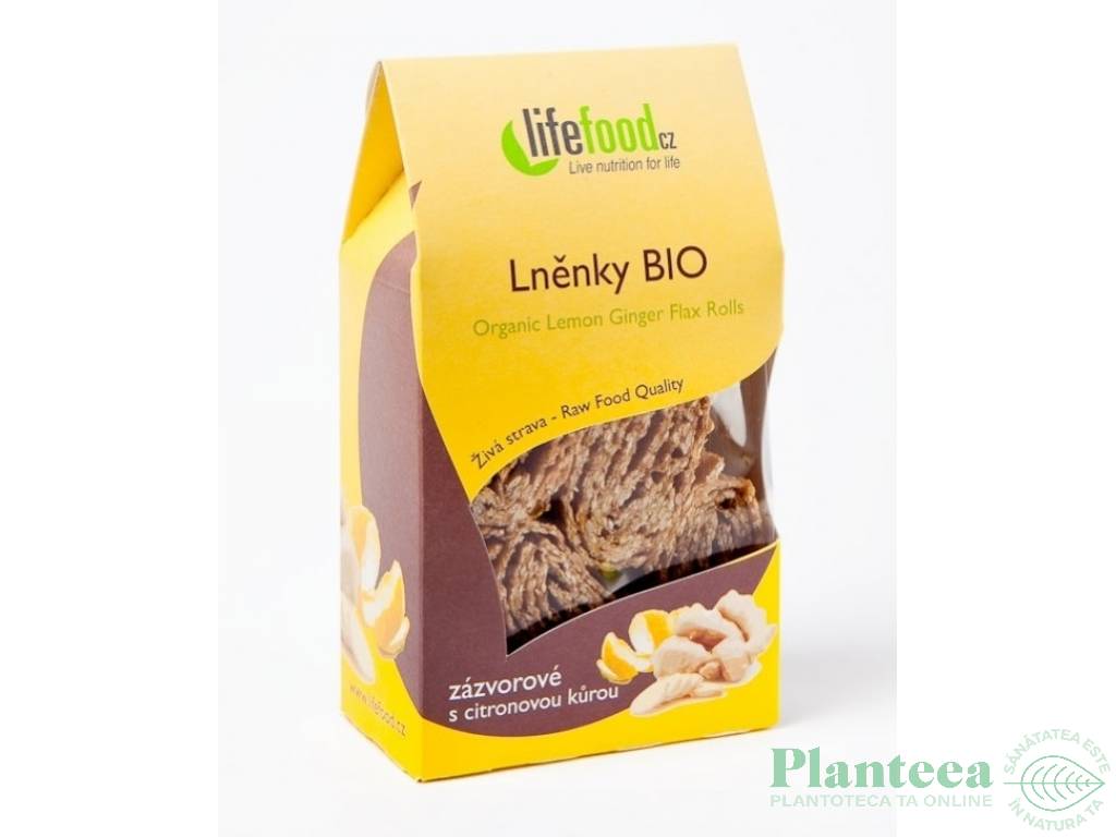 Rulouri seminte in lamaie ghimbir raw bio 80g - LIFEFOOD