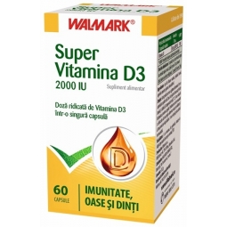 Super vitamina D3 2000ui 60cps - WALMARK