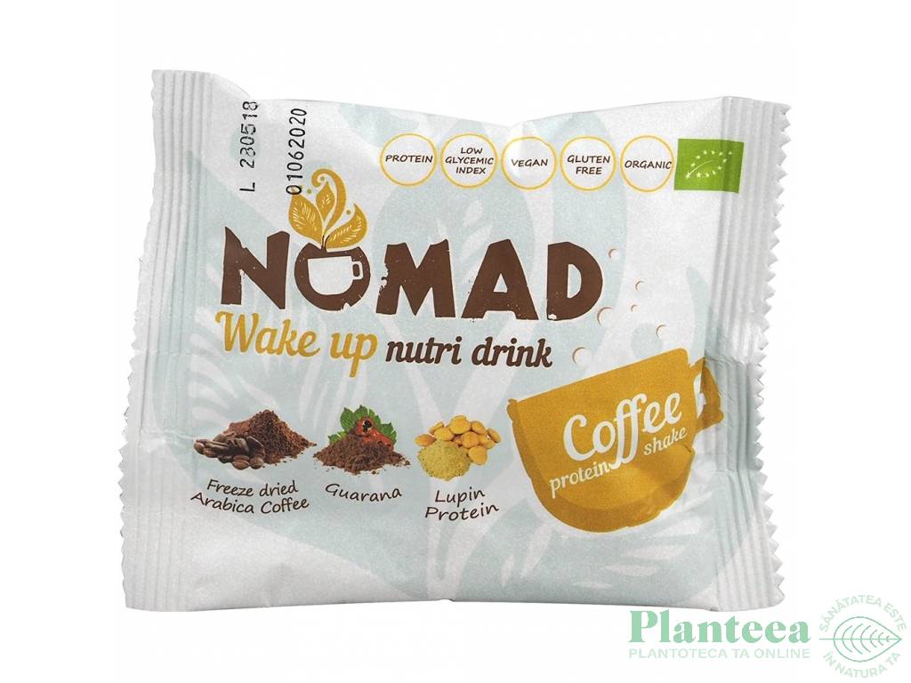 Bautura instant WakeUp cafea NutriDrink plic eco 16g - NOMAD