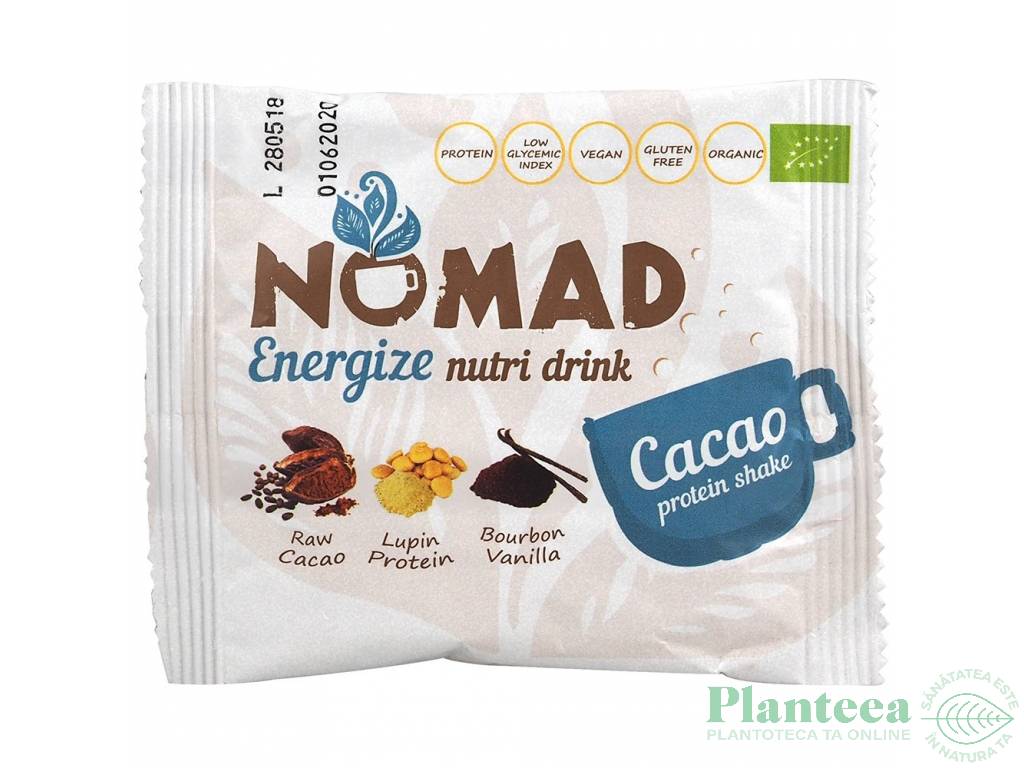 Bautura instant Energize cacao NutriDrink plic eco 29g - NOMAD