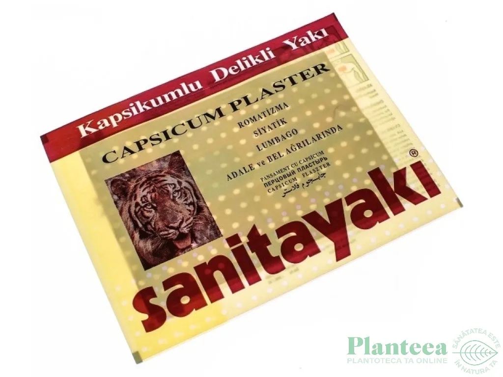Plasture antireumatic capsicum {12x17cm} Sanitayaki 1b - BETASAN