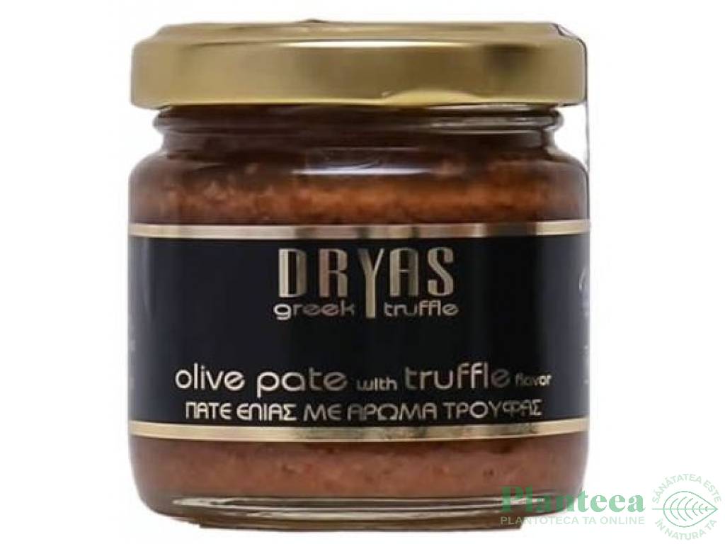 Pate vegetal masline trufe negre 80g - DRYAS GREEK TRUFFLE