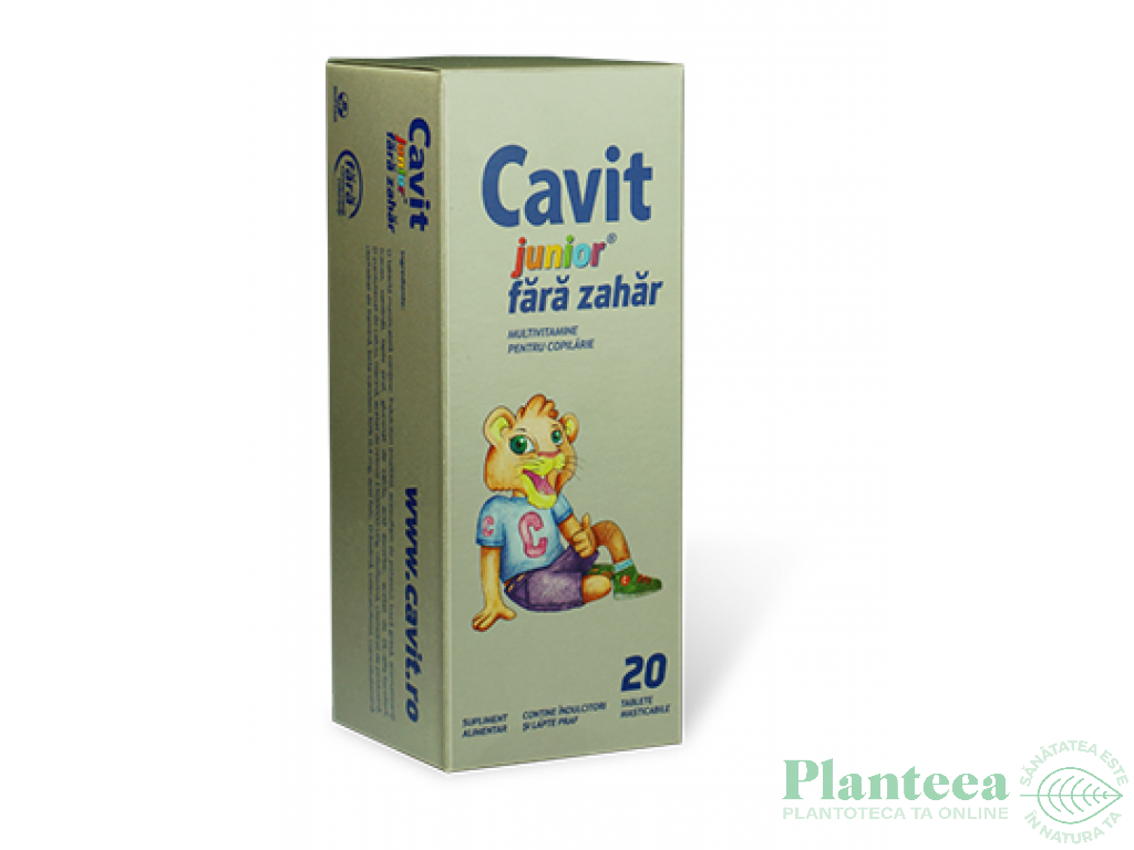 Cavit junior fara zahar 20cp - BIOFARM