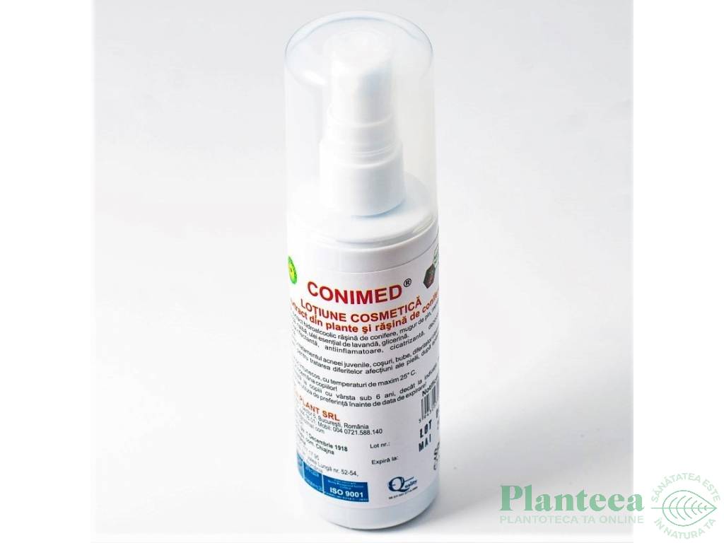 Lotiune extracte plante rasina conifere Conimed spray 100ml - ELZIN PLANT
