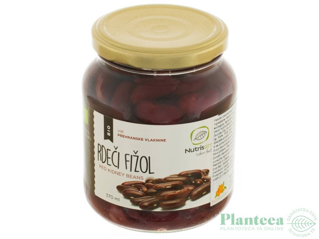 Conserva fasole rosie kidney eco 370ml - NUTRISSLIM