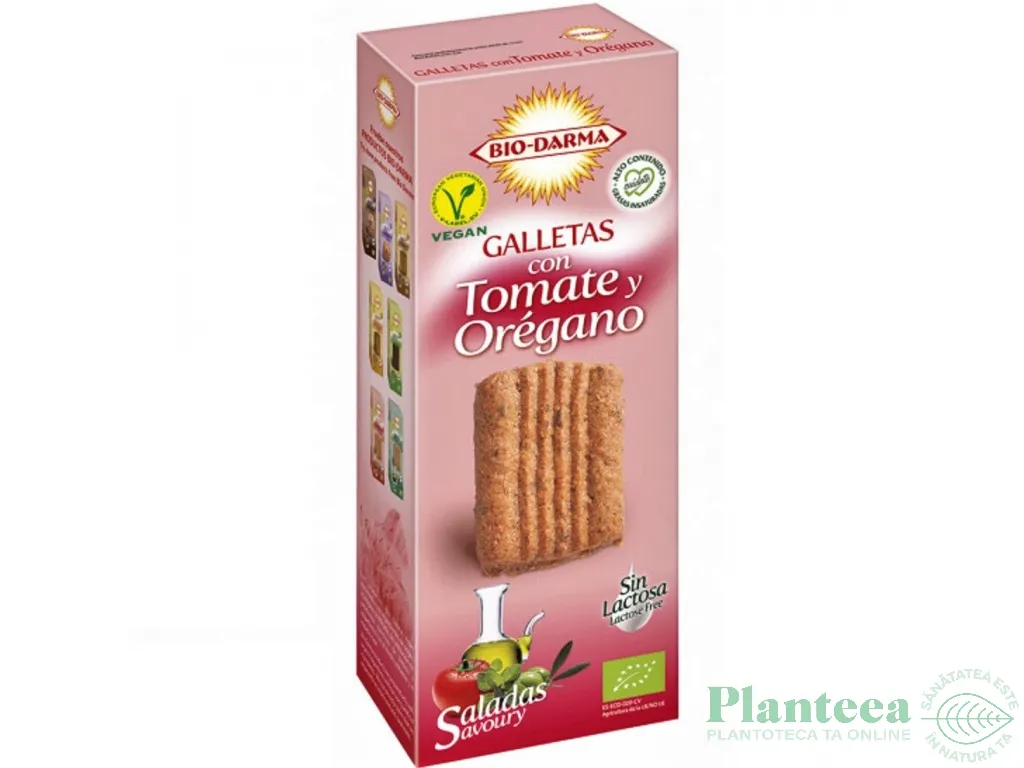 Biscuiti ovaz rosii oregano bio 120g - BIO DARMA