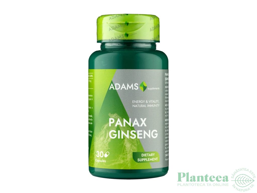 Panax ginseng 1000mg 30cps - ADAMS SUPPLEMENTS
