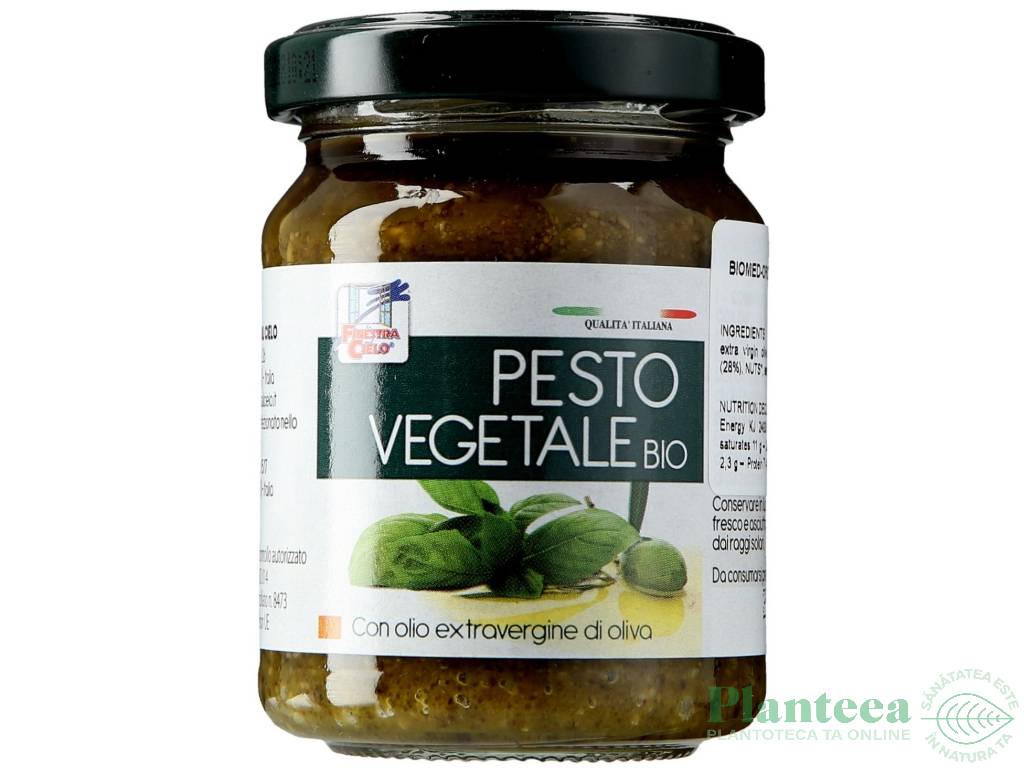 Pesto verde vegetal eco 120g - LA FINESTRA SUL CIELO