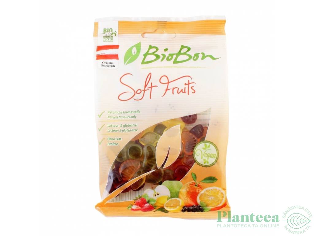 Jeleuri forma fructe fara gelatina eco 100g - BIOBON