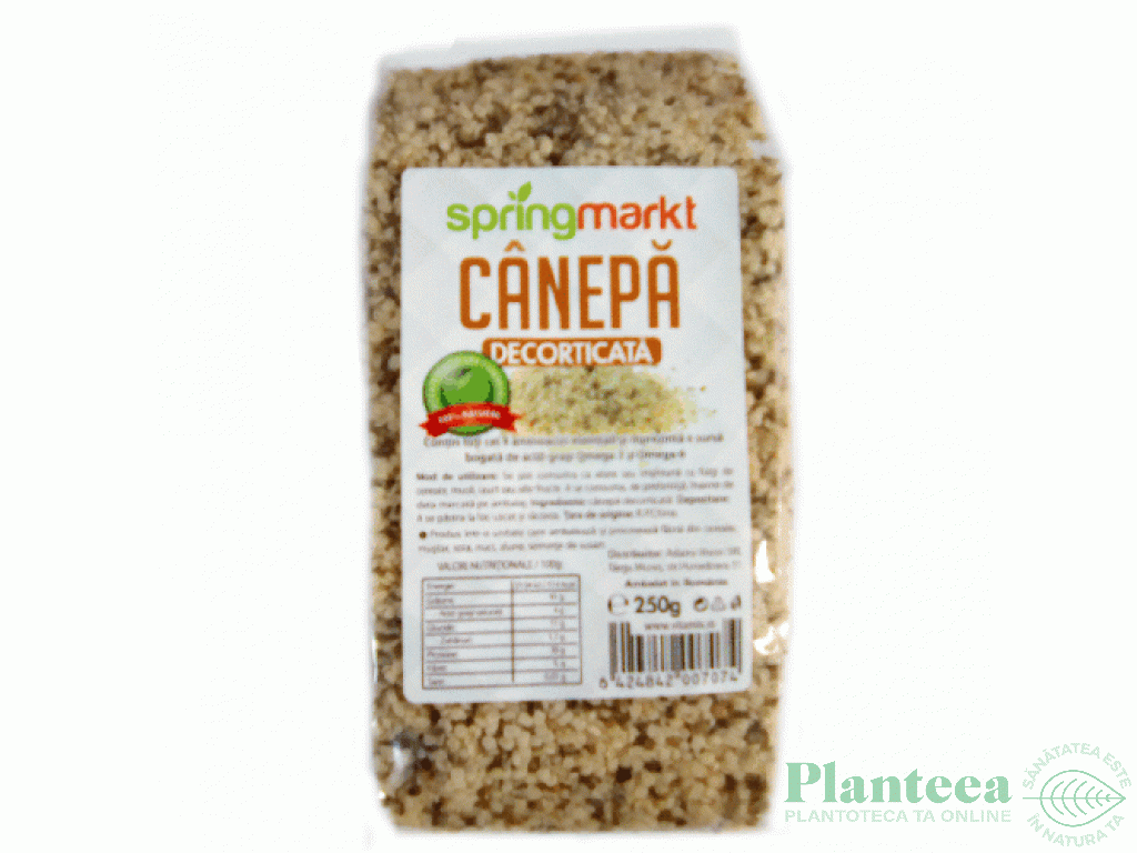 Seminte canepa decorticate 250g - SPRINGMARKT