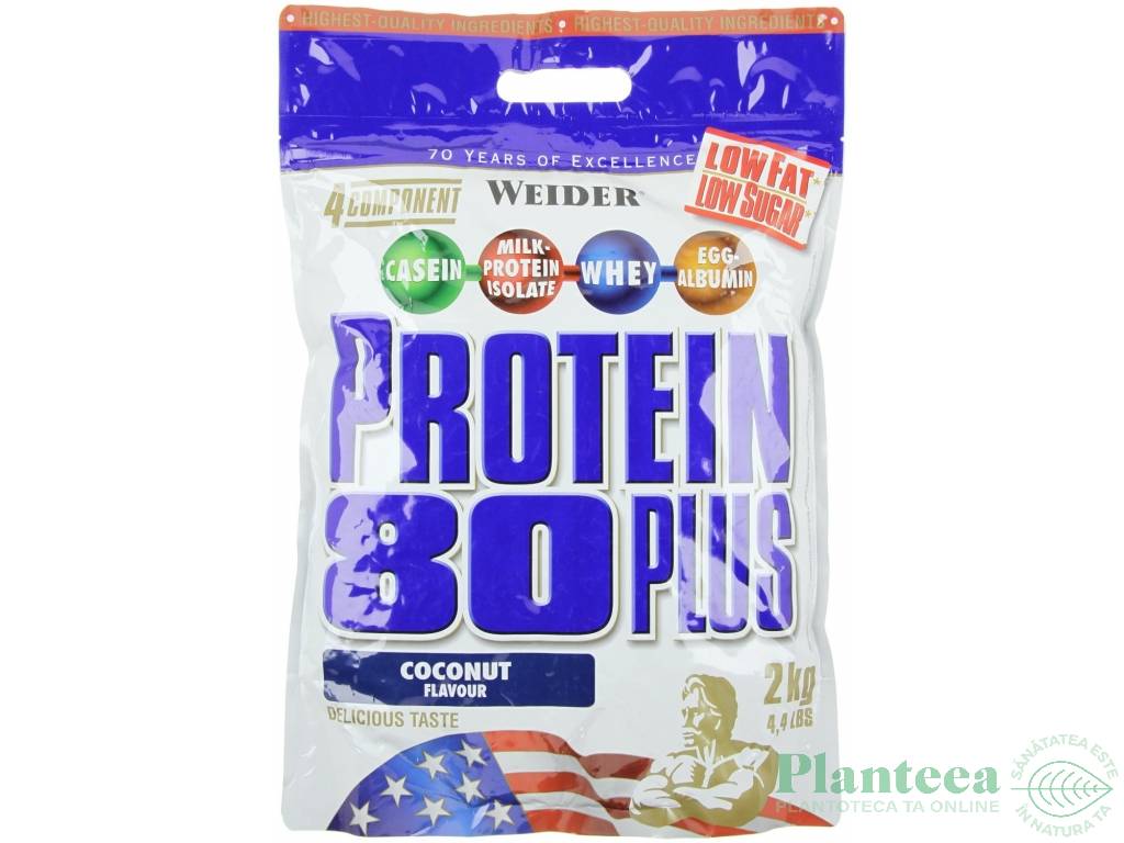 Pulbere proteica mix 4sort 80+ cocos 2kg - WEIDER