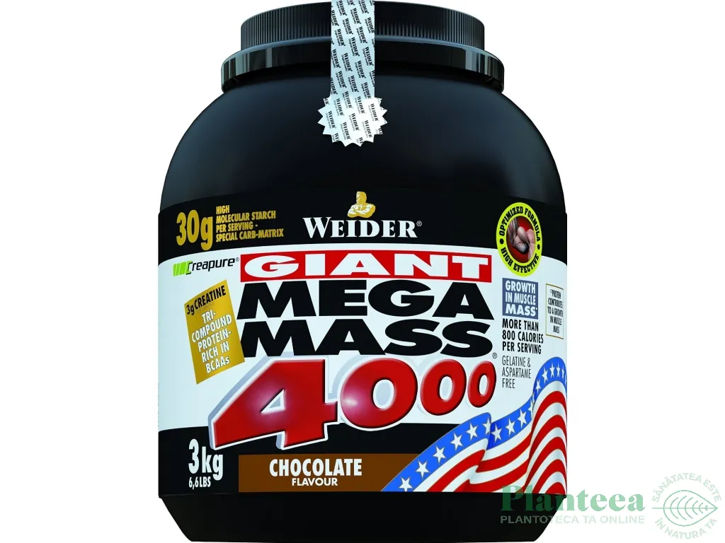 Gigant mega mass 4000 ciocolata 3kg - WEIDER