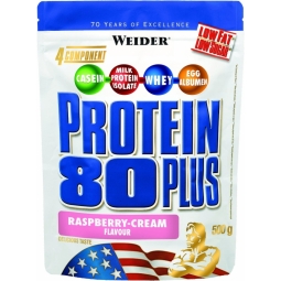 Pulbere proteica mix 4sort 80+ zmeura 500g - WEIDER