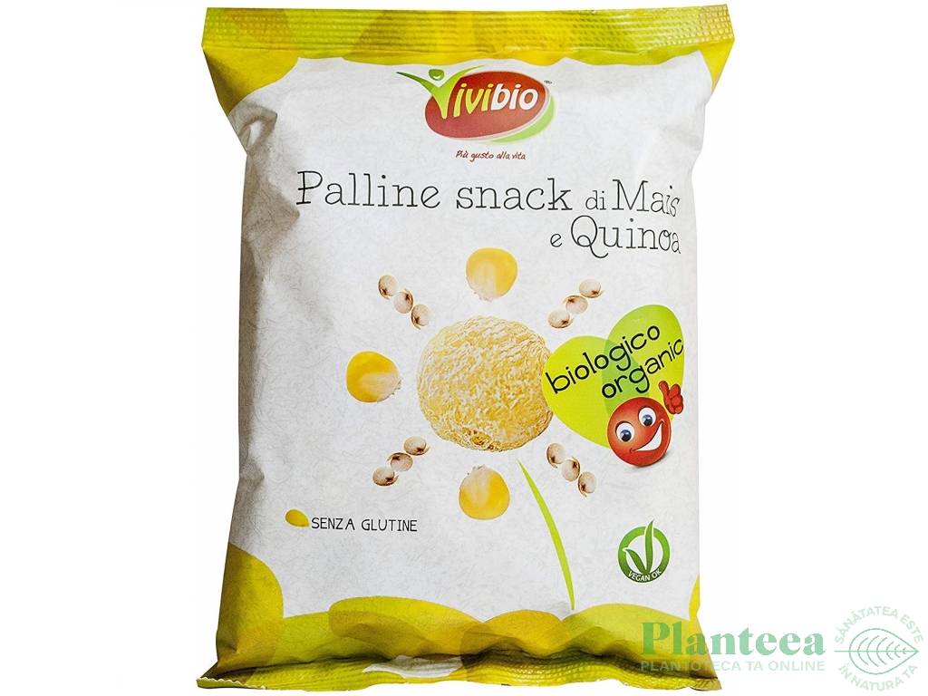 Pufuleti porumb quinoa fara gluten eco 40g - VIVIBIO