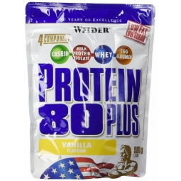 Pulbere proteica mix 4sort 80+ vanilie 500g - WEIDER