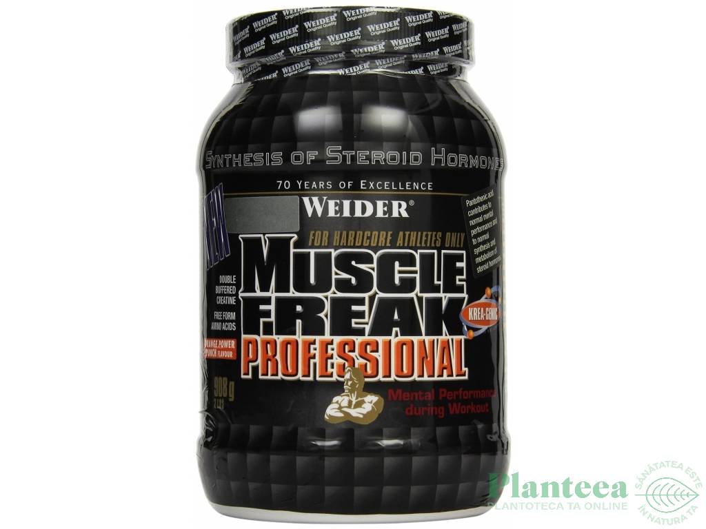 Pubere Muscle Freak profesional portocale 908g - WEIDER