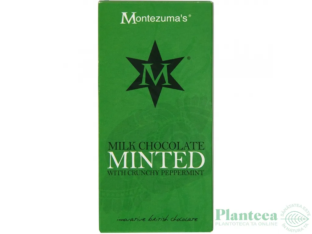 Ciocolata lapte cu menta 100g - MONTEZUMA`S