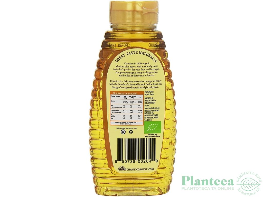 Indulcitor sirop agave golden eco 335g - CHANTICO