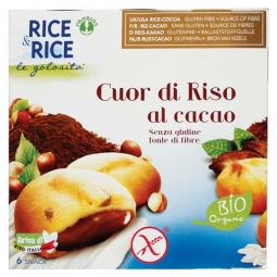 Biscuiti inimioare orez umpluti cacao fara gluten eco 6x33g - PROBIOS