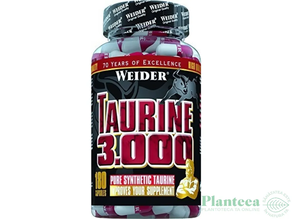 Taurina 1000mg 180cps - WEIDER