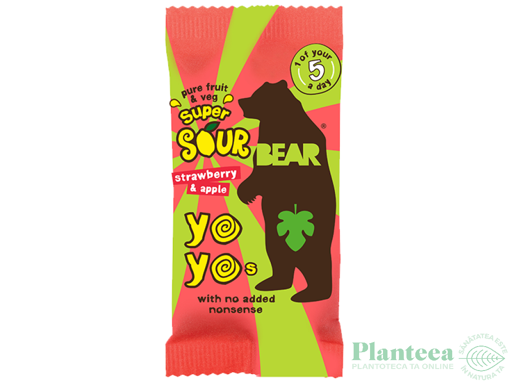 Jeleuri rulou capsuni mere Yoyo 20g - URBAN FRUIT