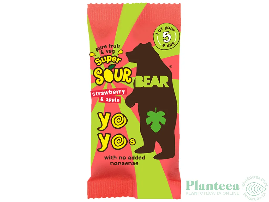 Jeleuri rulou capsuni mere Yoyo 20g - URBAN FRUIT