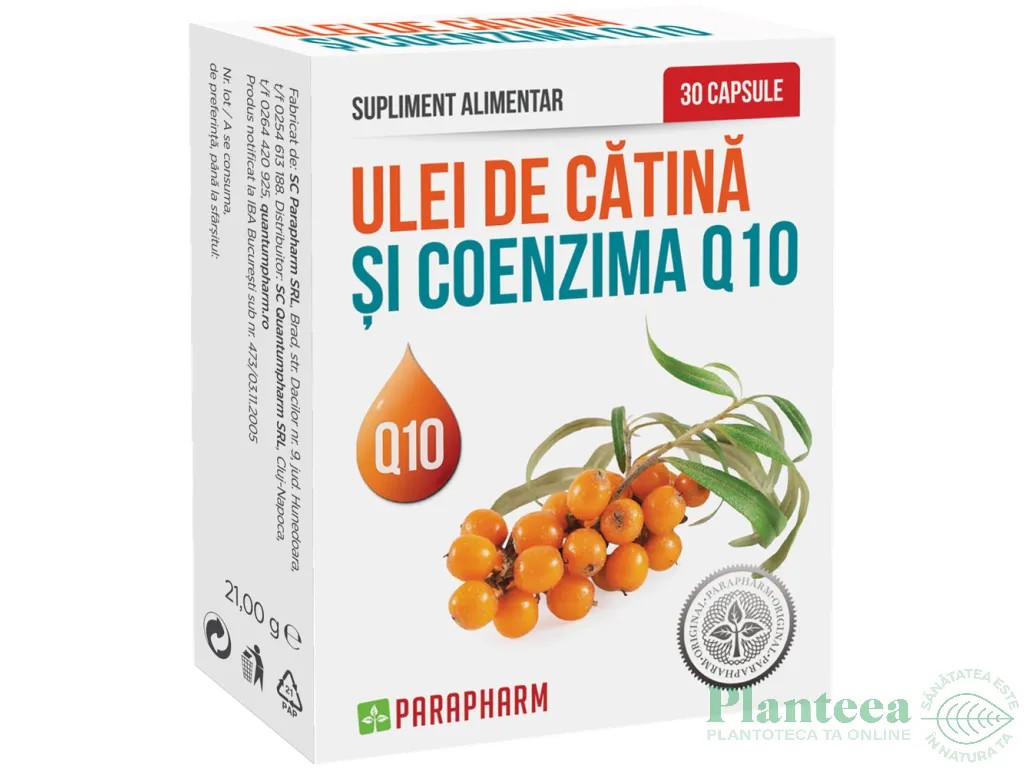 Ulei catina Q10 30cps - PARAPHARM
