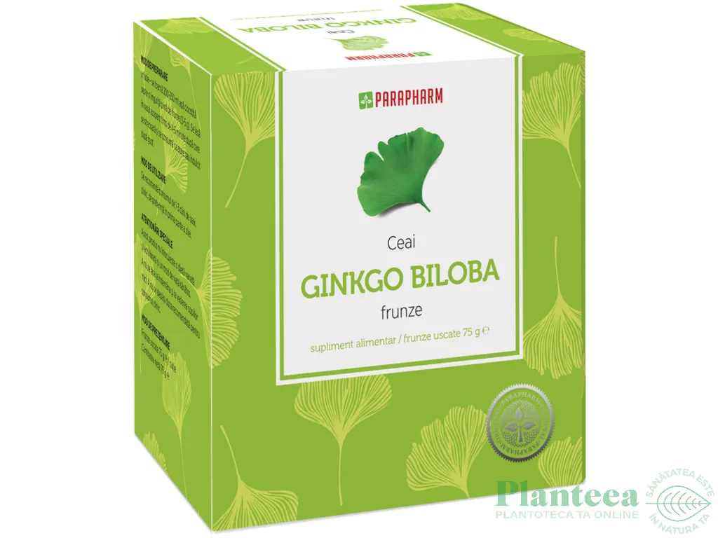 Ceai ginkgo biloba 75g - PARAPHARM