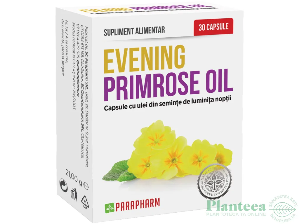 Evening primrose 30cps - PARAPHARM