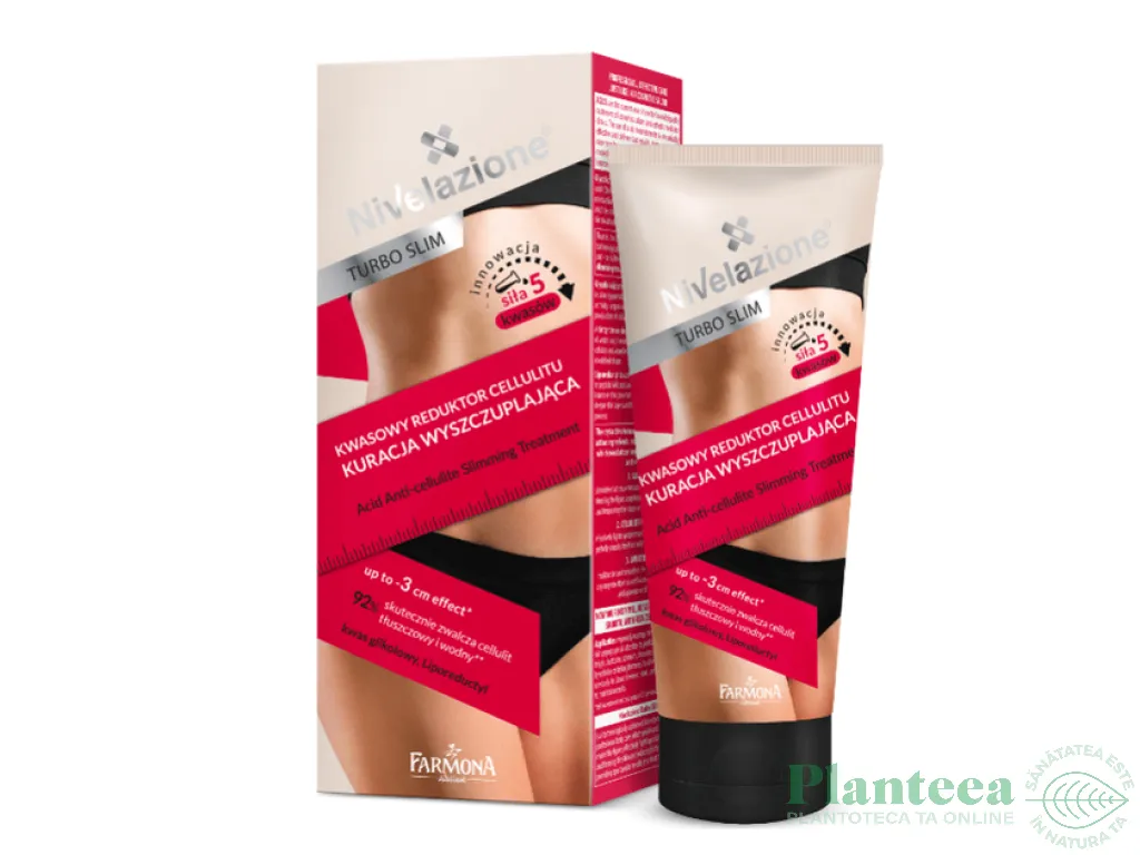 Gel reductor acid anticelulitic slabire hot therapy Nivelazione Turbo Slim 200ml - FARMONA