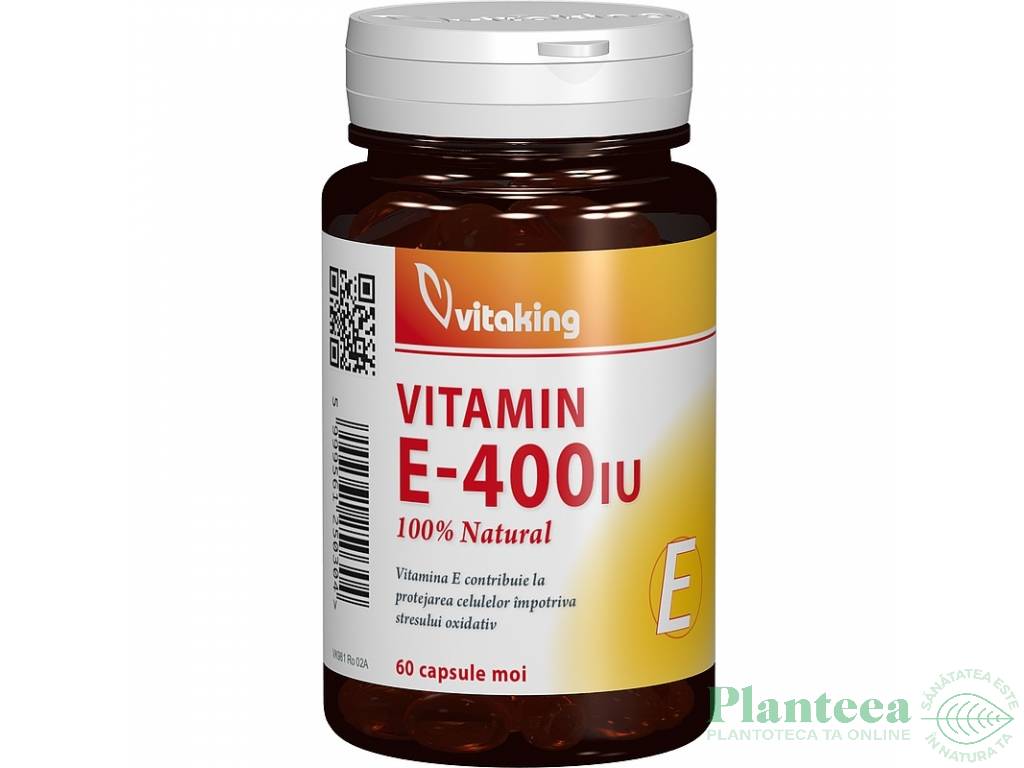 Vitamina E 400ui natural 60cps - VITAKING