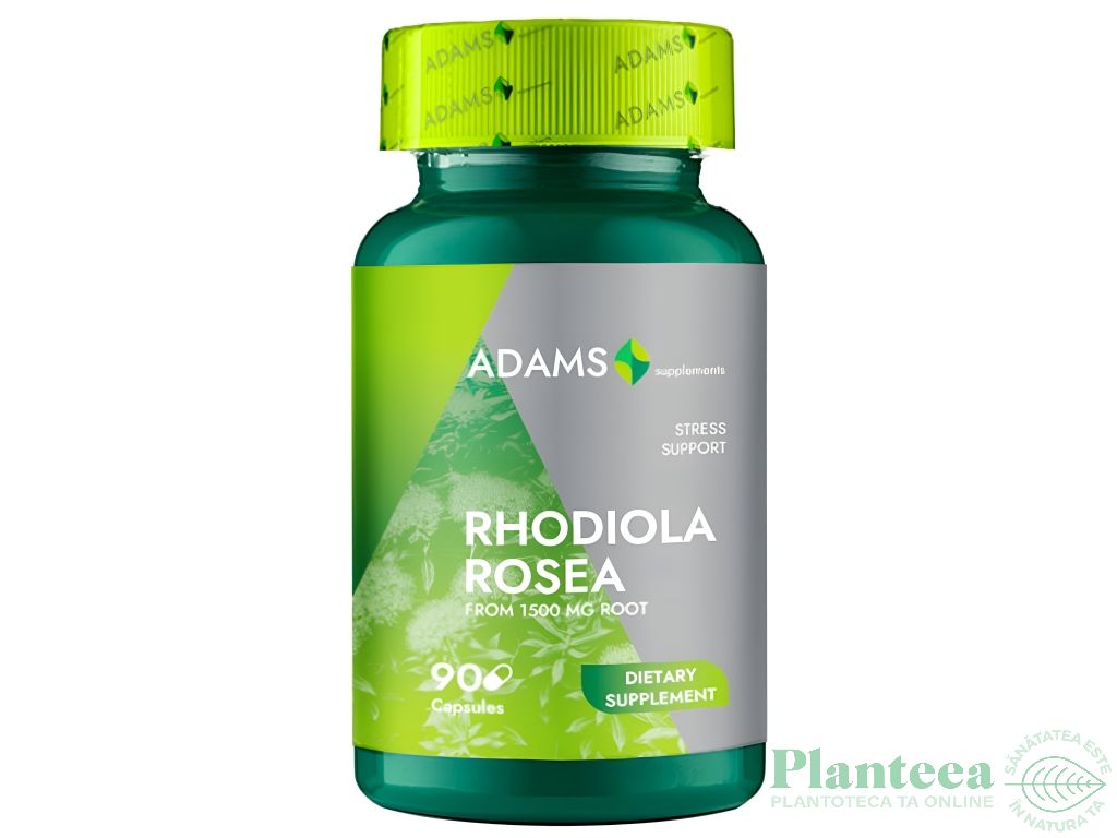 Rhodiola rosea 1500mg 90cps - ADAMS SUPPLEMENTS