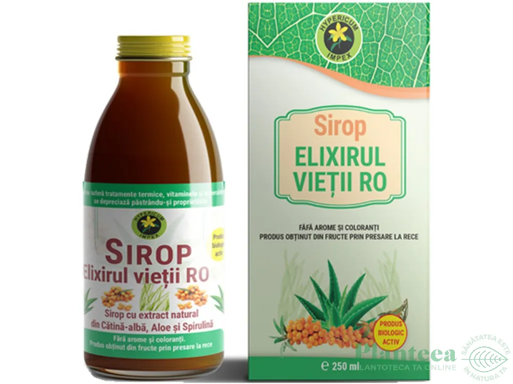 Sirop Elixirul vietii Ro 250ml - HYPERICUM