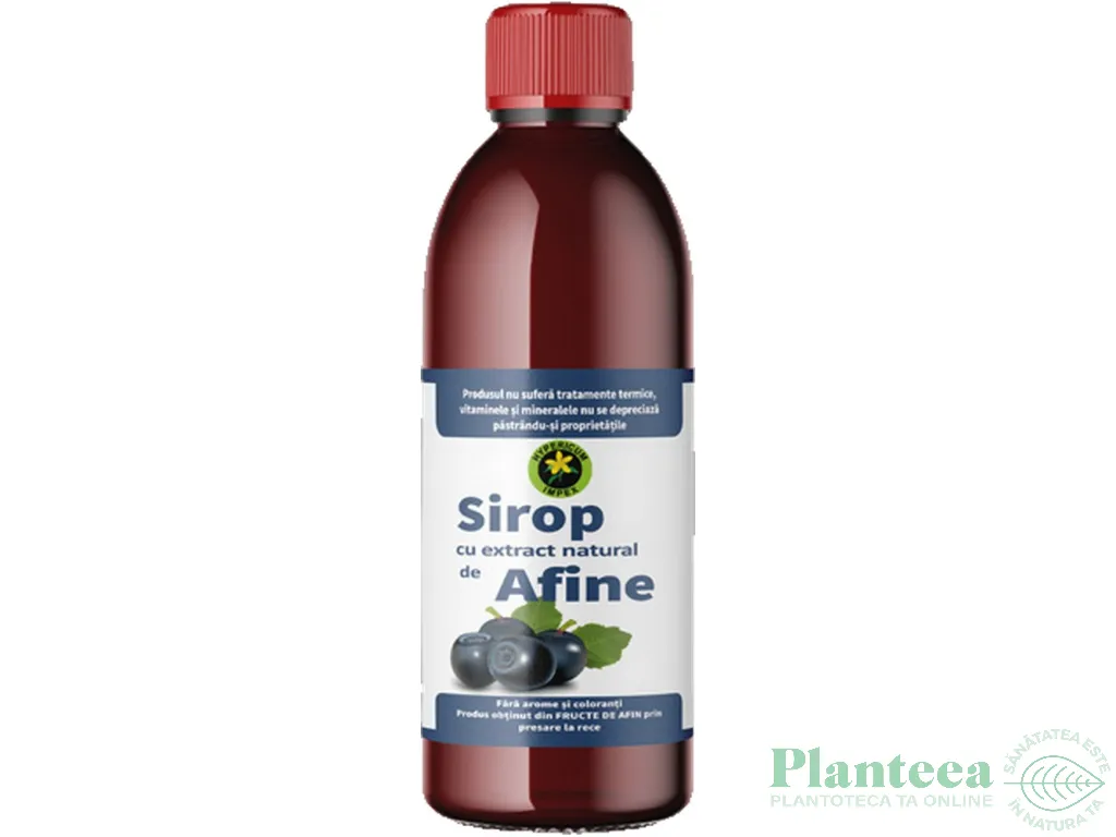 Sirop afine cu zahar invertit 500ml - HYPERICUM
