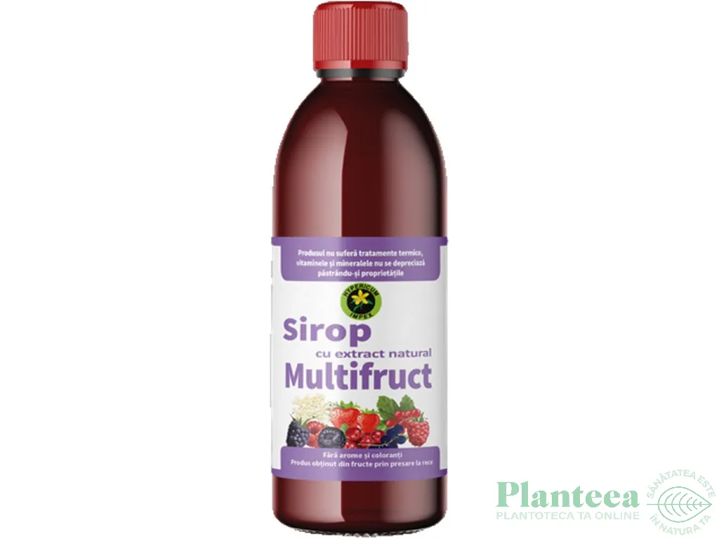 Sirop multifruct cu zahar invertit 500ml - HYPERICUM