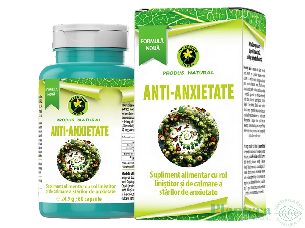 AntiAnxietate 60cps - HYPERICUM