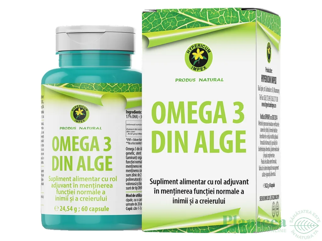 Omega3 din alge 60cps - HYPERICUM