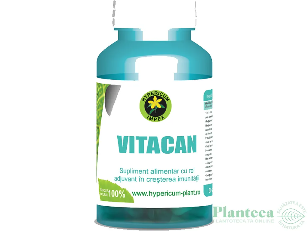 Vitacan [vitamina C naturala] 60cps - HYPERICUM