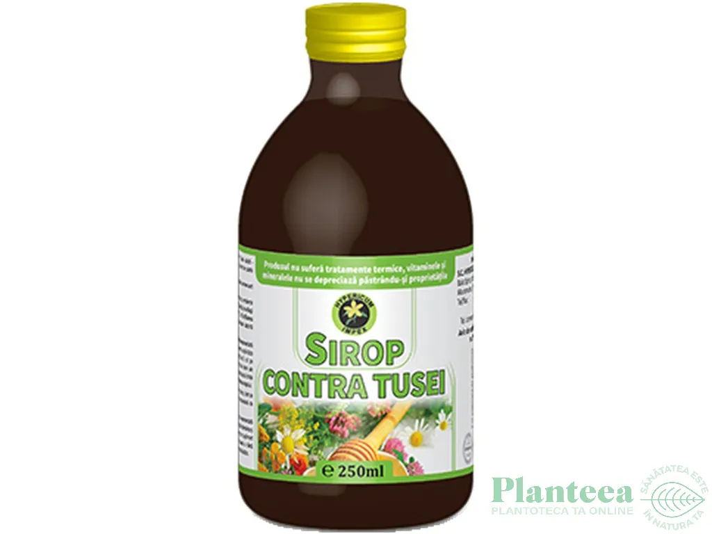 Sirop contra tusei cu zahar invertit 250ml - HYPERICUM
