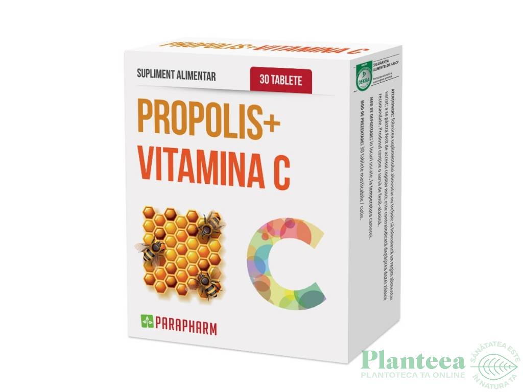 Propolis vitamina C 30cp - PARAPHARM