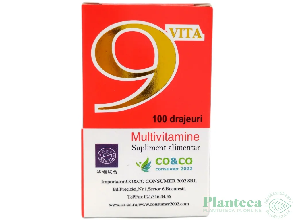 9 Vita Multivitamine 100cp - LIAONING HUARUI UNION PHARMA